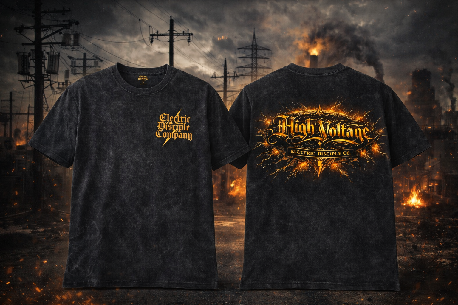 High Voltage Tee Acid Wash