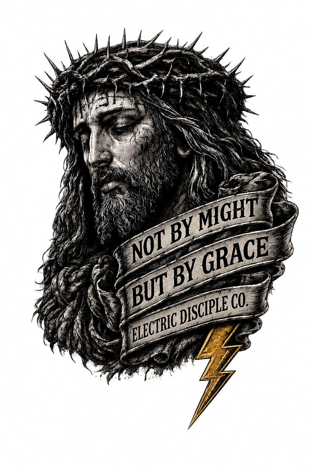 Not by might but by grace tank top