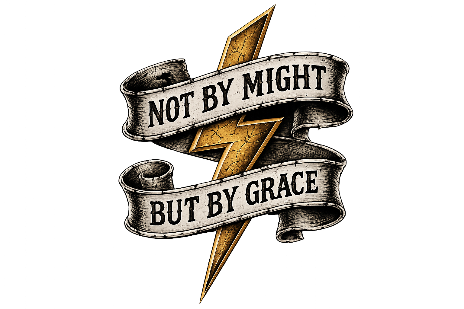 Not by might but by grace tank top