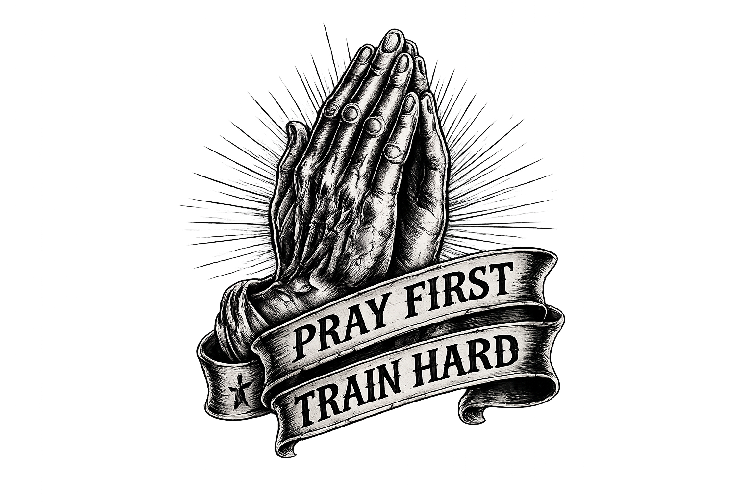 Pray First Train Hard Tank Top