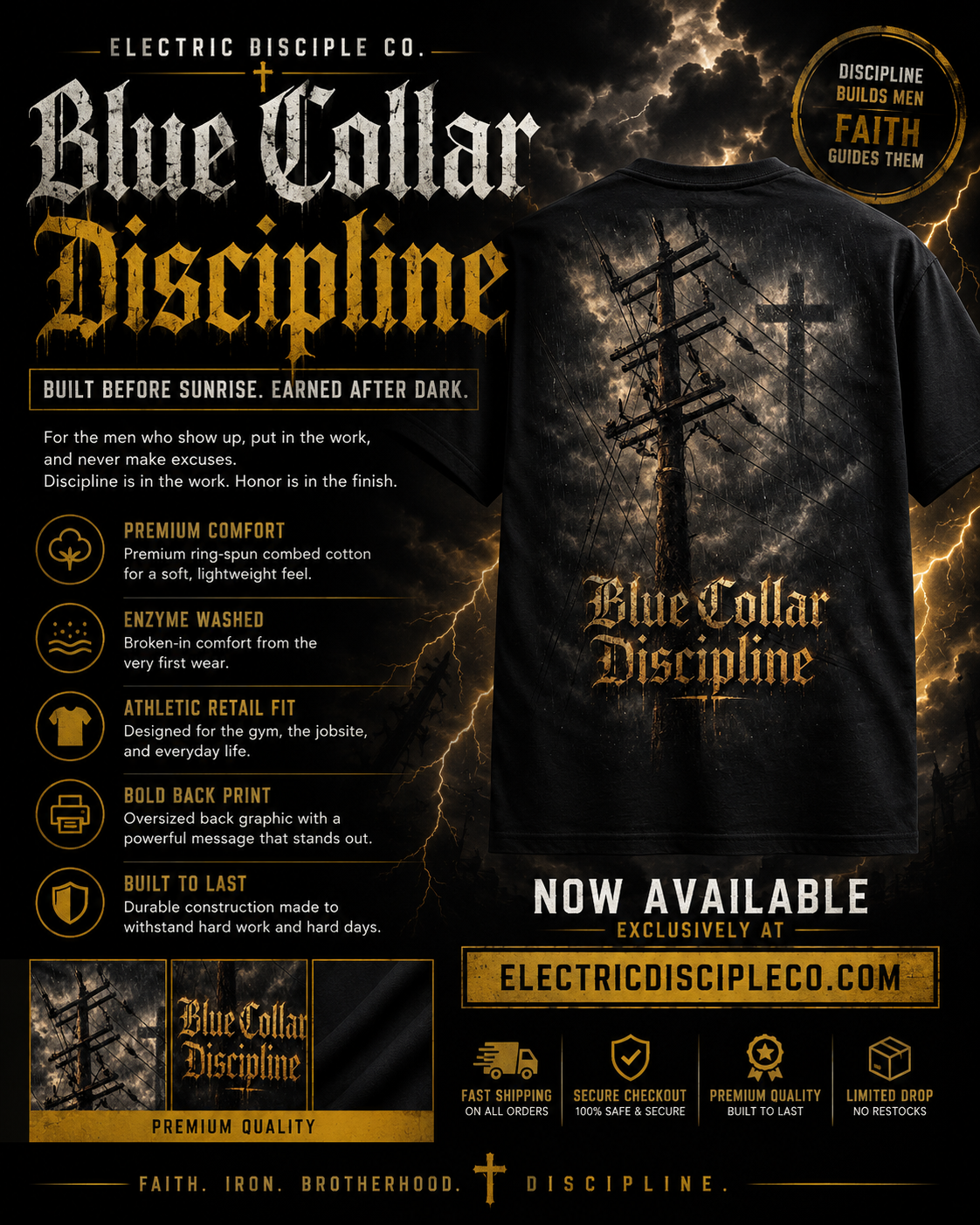 Blue Collar Discipline Tee