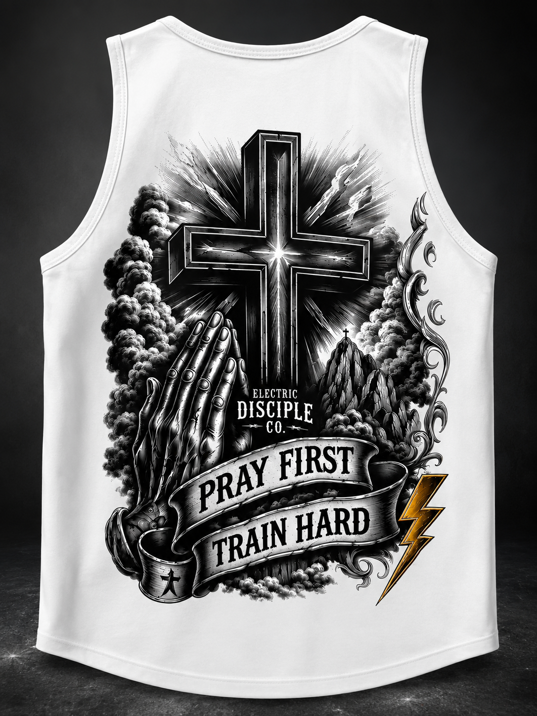 Pray First Train Hard Tank Top