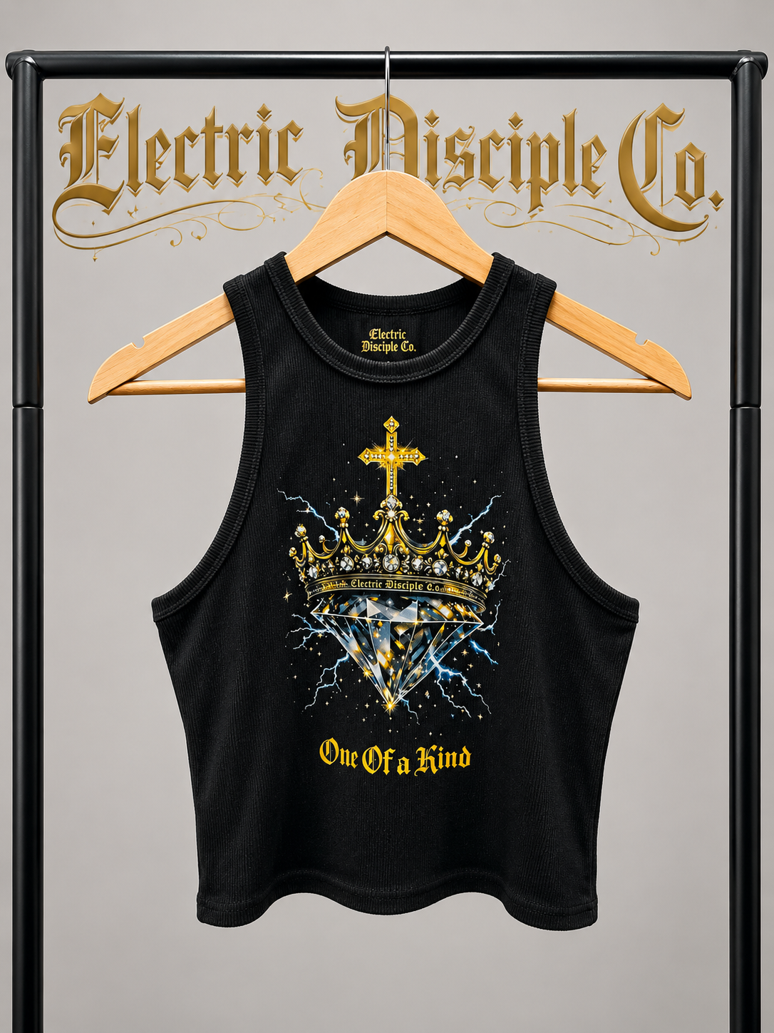 One of a kind women’s cropped tank top
